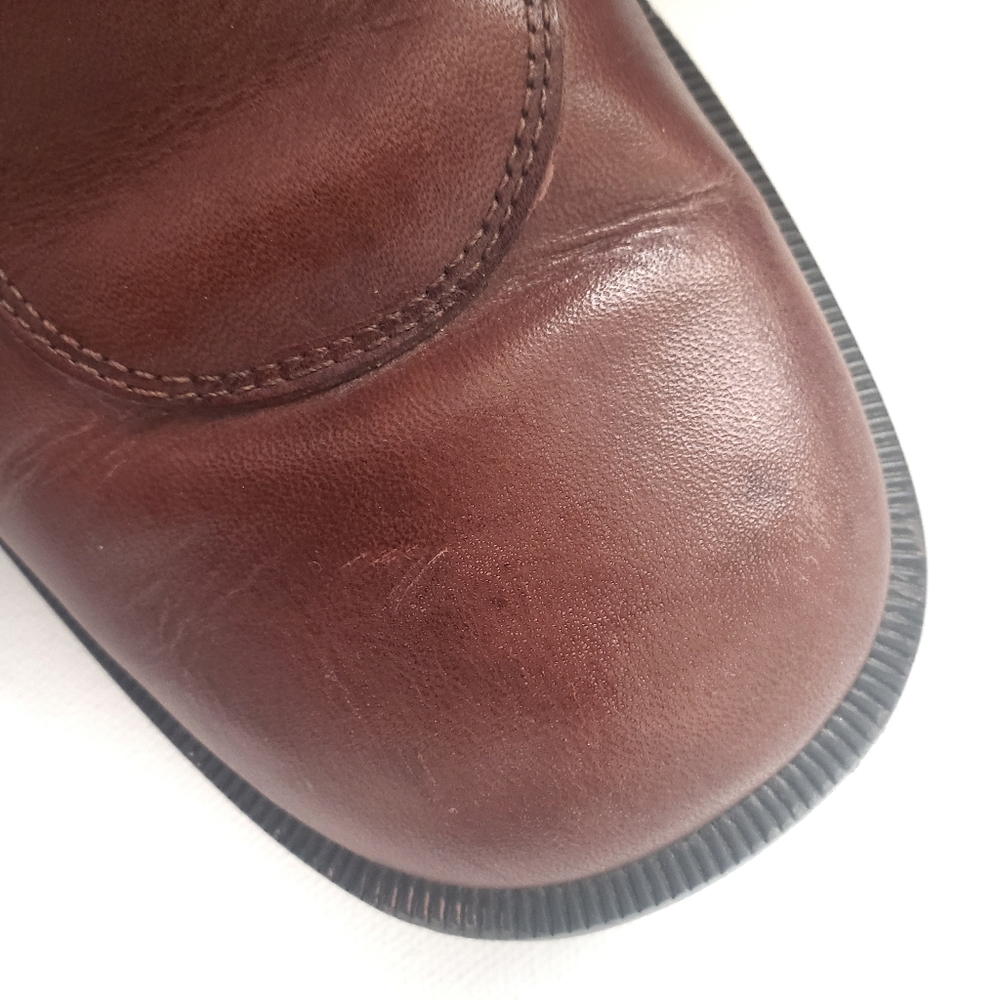 Calico Followme Monk Strap Square Toe Ankle Boot Block Heel Brown Sz 9 - Picture 14 of 15